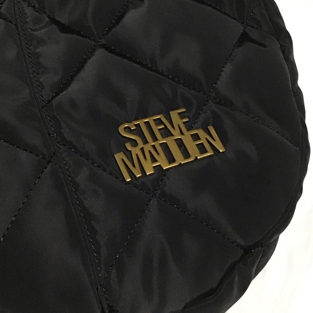 Steve Madden Black Quilted Clutch